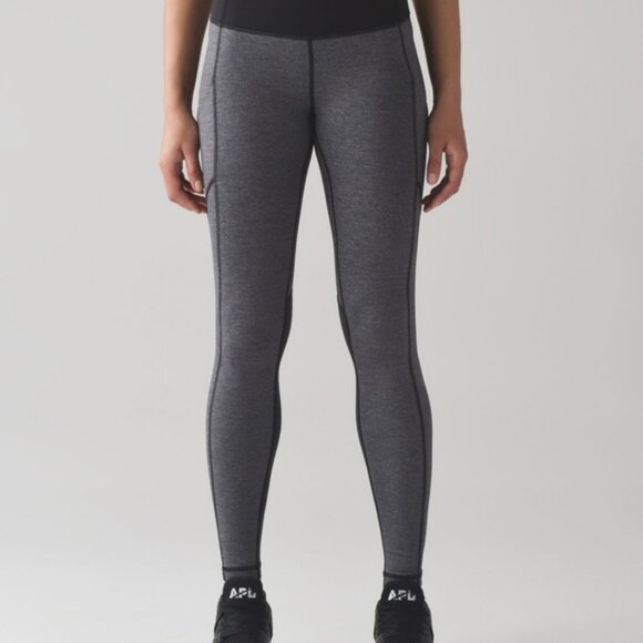 Lululemon Speed Tight V Heathered Black / Deep Coal - Picture 4 of 12